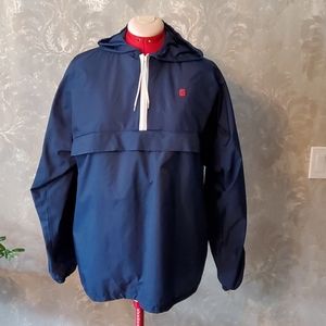 Vintage Free Spirit navy blue windbreaker size M